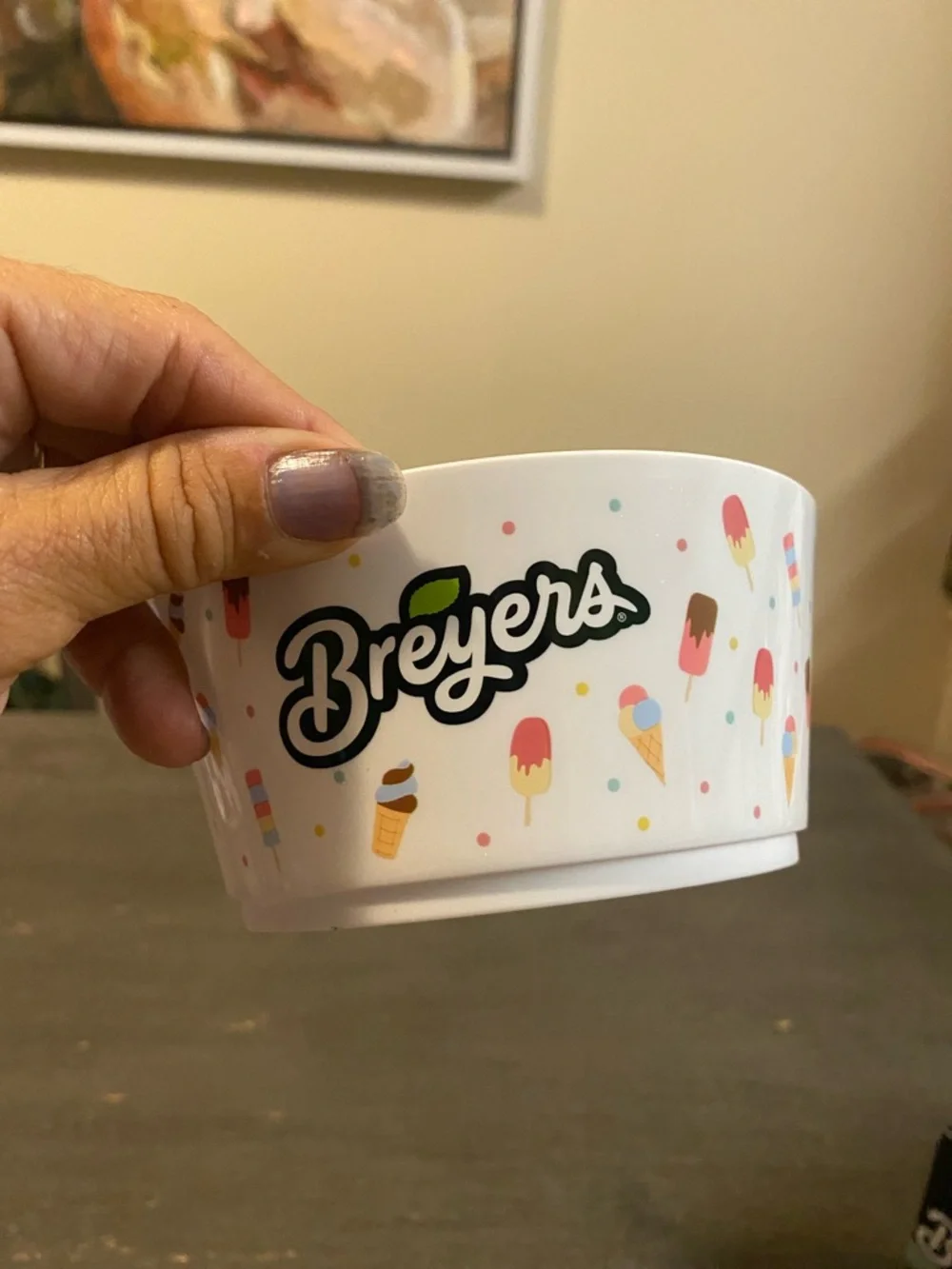 Breyers Ice Cream Bowl & Spoon Set — Set of 2)